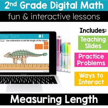 Preview of 2nd Grade Measuring Length 2.MD.1 2.MD.3 2.MD.6 2.MD.9 Digital Math Activities