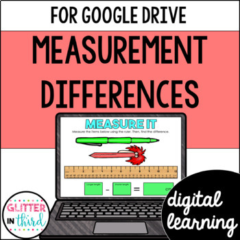 Preview of 2nd Grade Measuring Length Differences Activities Google Classroom