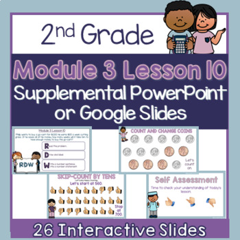 Preview of 2nd Grade - Module 3 Lesson 10 Supplemental PowerPoint - Explore $1,000