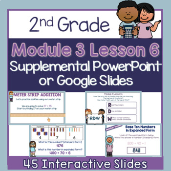 Preview of 2nd Grade Module 3 Lesson 6 Supplemental PowerPoint - Expanded Form