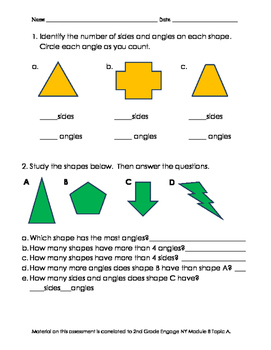 Preview of 2nd Grade Module 8 Topic A Assessment