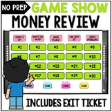 2nd Grade Money Game Show & Exit Ticket | Counting Coins &