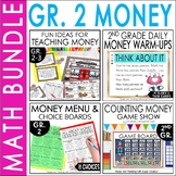 2nd Grade Money Math Games, Projects, Task Cards, Warm-Ups