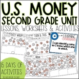 US Money Unit including Counting Coins Worksheets and Mone