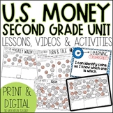 Digital US Money Unit - Counting Coins Worksheets and Mone