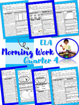 Preview of 2nd Grade Morning Work • Second ELA Spiral Review | 4th Qtr