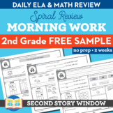2nd Grade Morning Work Free 2 Week Sample
