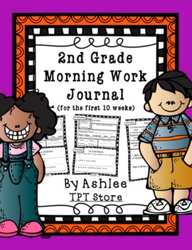 Preview of 2nd Grade Morning Work Journal Set 1 [first 10 weeks]