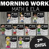 2nd Grade Morning Work | Math & ELA Spiral Review Morning 