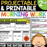 2nd Grade Morning Work Math Spiral Review ELA Daily Mornin