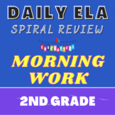 2nd Grade Morning Work & Spiral Review Year-Long Bundle + 