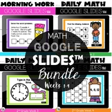 2nd Grade Morning Work for Google Slides™ Bundle {weeks 1-4}