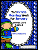 2nd Grade Morning Work for January Common Core Aligned