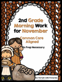 2nd Grade Morning Work for November Common Core Aligned