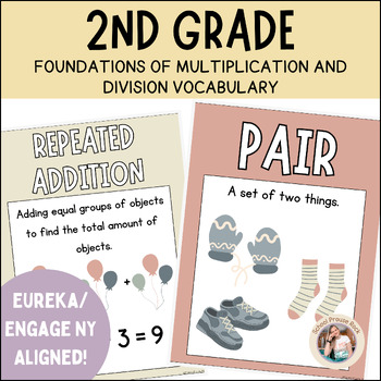 Preview of 2nd Grade Multiplying and Dividing | Eureka/EngageNY Aligned | Earthy Boho