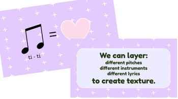 Preview of 2nd Grade Music 4-Lesson Unit; Texture; December