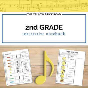 Preview of 2nd Grade Interactive Music Notebook - Second Grade INB - music lessons