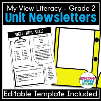 Preview of 2nd Grade My View Literacy Bundle - Unit Newsletter