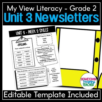 Preview of 2nd Grade My View Literacy - Unit 3 Newsletters