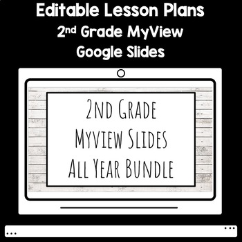Preview of 2nd Grade MyView Daily Google Slides BUNDLE for the Entire Year! - Editable