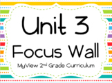 2nd Grade MyView Unit 3 Focus wall ALL 6 WEEKS!
