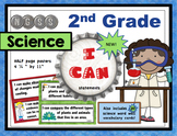 2nd Grade NGSS Science "I Can" Posters and 72 Vocabulary Cards