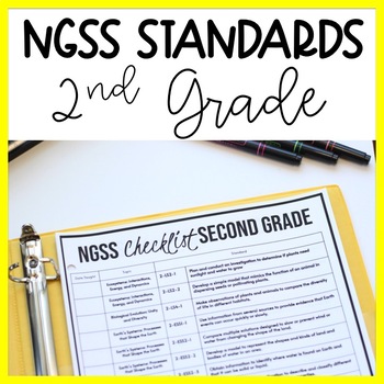 Preview of 2nd Grade NGSS Standards Checklist and Planning | Science Teacher Binder