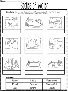 2nd Grade NO PREP Social Studies Worksheets by stickers and staples