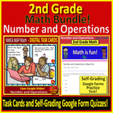 2nd Grade NWEA MAP Math - Practice Test and Task Cards - N