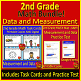 2nd Grade NWEA MAP Math - Practice Test and Task Cards - M