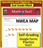 2nd Grade NWEA MAP Math Test Prep - SELF-GRADING Operations & Algebraic Thinking