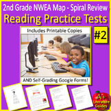 2nd Grade NWEA MAP Reading Test Prep #2  -  Printable & SELF-GRADING GOOGLE FORM
