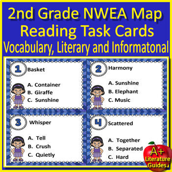 2nd Grade NWEA MAP Test Prep Reading Practice Assessments and Games