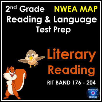 Preview of 2nd Grade NWEA MAP Test Prep Reading and Language Practice Questions, 176-204