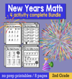2nd  Grade New Years 2023  Math Packet