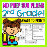 2nd Grade No Prep Sub Plans