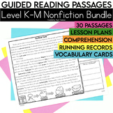 2nd Grade Nonfiction Reading Passages | Level K-M Bundle |