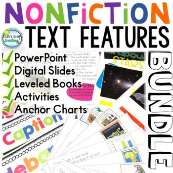 Preview of 2nd Grade Nonfiction Text Features Leveled Reading Books PowerPoint  DIGITAL