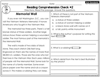 Reading Prehension Passages And Questions November