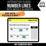 2nd Grade Number Lines - Print & Digital Math Centers