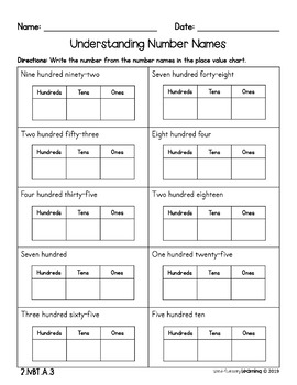 2nd grade numerals number names expanded form no prep