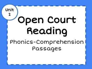 Preview of 2nd Grade Open Court Unit 2 Lesson 5 Phonics-Comprehension List & Passage