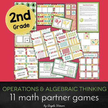 Preview of 2nd Grade Operations & Algebraic Thinking: 11 Math Games