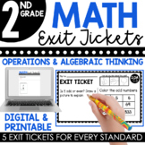 2nd Grade Operations & Algebraic Thinking Exit Tickets (Ex