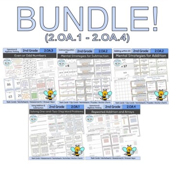 Preview of 2nd Grade: Operations and Algebraic Thinking Bundle! [2.OA.1 - 2.OA.4]