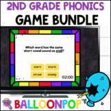 2nd Grade PHONICS BalloonPop™ Digital Review Games 6 Unit Bundle