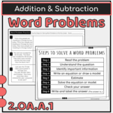 2nd Grade Packet: Addition & Subtraction Word Problems {2.OA.A.1}