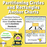2nd Grade Partitioning Circles and Rectangles Anchor Chart