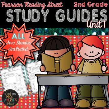 Preview of 2nd Grade Reading Street Unit 1 Weekly Study Guides