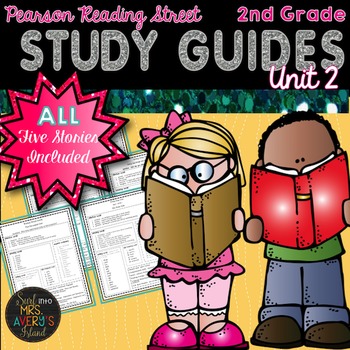 Preview of 2nd Grade Reading Street Unit 2 Weekly Study Guides